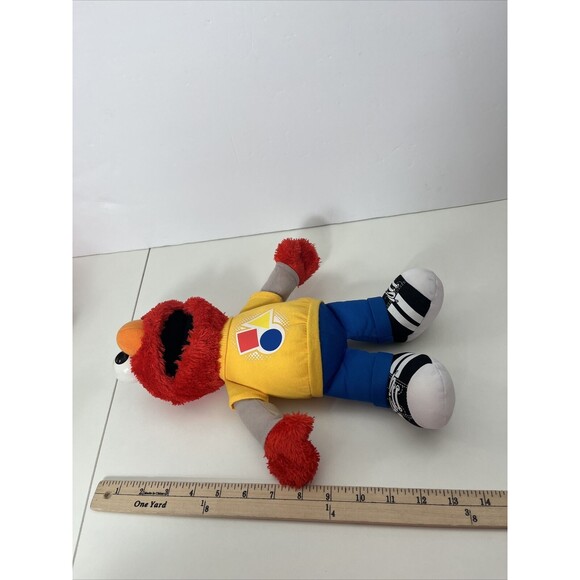 Playskool Sesame Street Elmo SHAPES COLORS Learning Plush Doll Talking Hasbro - Picture 8 of 9